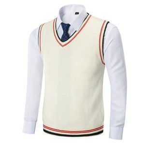 Mens Knitted Sleeveless Sweater